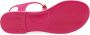 Love Moschino Platte Sandalen voor Dames Collectie Primavera Verano Rood Dames - Thumbnail 8