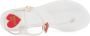 Love Moschino Platte Sandalen voor Dames Collectie Primavera Verano Rood Dames - Thumbnail 10