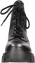 Love Moschino Stijlvolle leren veterschoenen voor dames Black Dames - Thumbnail 8