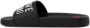 Love Moschino Zwarte bedrukte PVC-slippers met rubberen zool Black Dames - Thumbnail 2