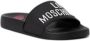Love Moschino Zwarte bedrukte PVC-slippers met rubberen zool Black Dames - Thumbnail 6
