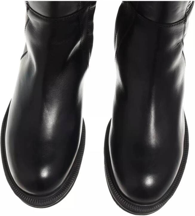 Love Moschino Zwarte Leren City Laarzen Black Dames