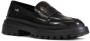 Love Moschino Zwarte leren mocassin met rubberen zool Black Dames - Thumbnail 21