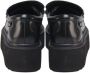 Love Moschino Zwarte leren sneakers met rubberen hak Black Dames - Thumbnail 8