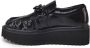 Love Moschino Zwarte leren sneakers met rubberen hak Black Dames - Thumbnail 9