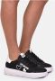 Love Moschino Zwarte Leren Sneakers voor Stijlvol Comfort Zwart Dames - Thumbnail 2