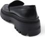 Love Moschino Zwarte leren mocassin met rubberen zool Black Dames - Thumbnail 4