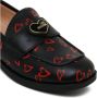 Love Moschino Zwarte Logo Applique Loafers Multicolor Dames - Thumbnail 2