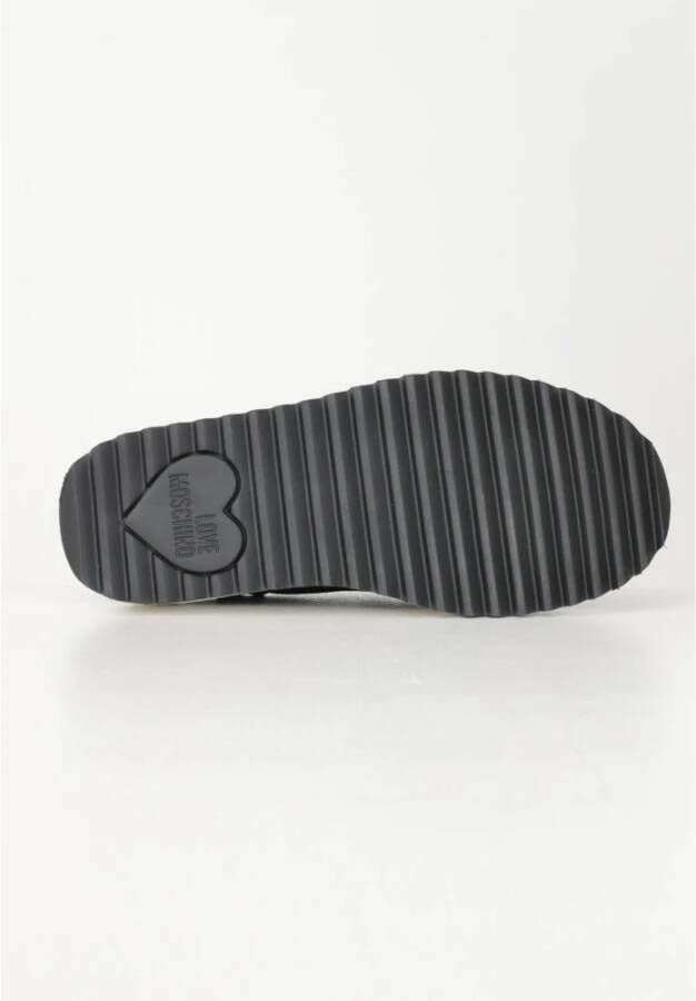Love Moschino Zwarte Plateau Sandalen Herfst Winter Black Dames