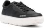 Love Moschino Zwarte Leren Sneakers met Verhoogde Boxzool Black Dames - Thumbnail 4