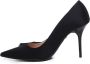 Love Moschino Zwarte Satijnen Platte Schoenen met Fettuccine Decoratie Black Dames - Thumbnail 6