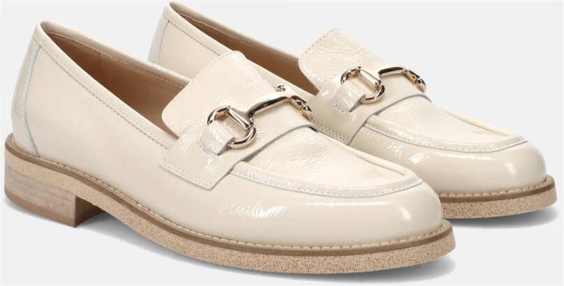 Luca Grossi Crème Mocassin Schoenen Beige Dames