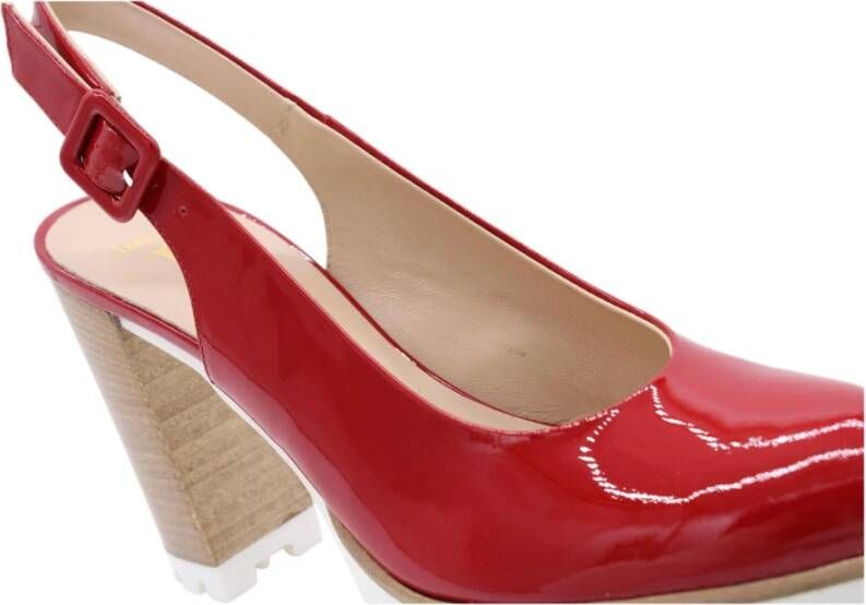 Luca Grossi Slingback Sandalen met Mary Jane Stijl