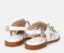 Luca Grossi Witte Leren Franje Sandaal White Dames - Thumbnail 4