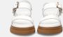 Luca Grossi Witte Leren Sandalen met Gouden Gesp White Dames - Thumbnail 3