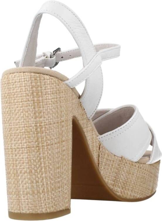 Lumberjack High Heel Sandals White Dames