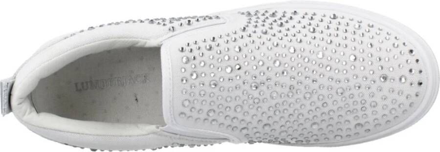 Lumberjack Stijlvolle Slip-On Sneakers voor Vrouwen White Dames