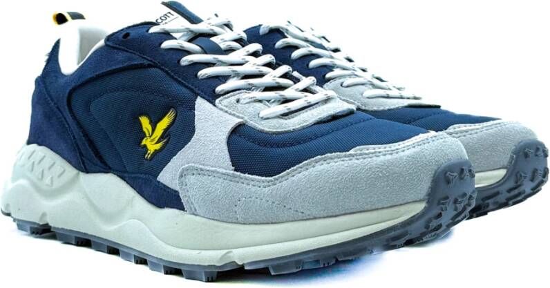 Lyle & Scott Blauwe Sneakers Girvan Model Blue Heren