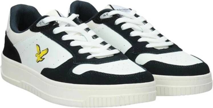 Lyle & Scott Ecopelle Sneakers met Rubberen Zool White Heren