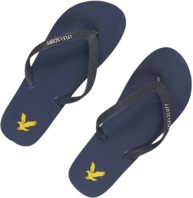 Lyle & Scott Heren PVC Slippers Blue Heren