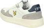 Lyle & Scott Witte Leren Sneakers White Heren - Thumbnail 8