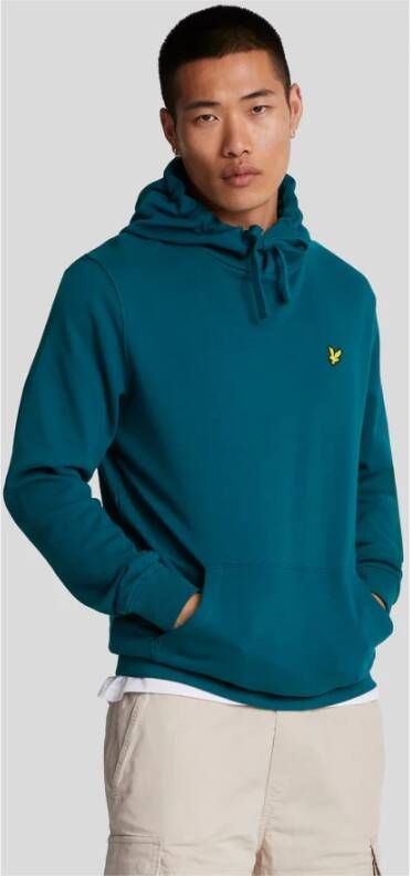 Lyle & Scott Marineblauwe Hoodie met Adelaar Logo