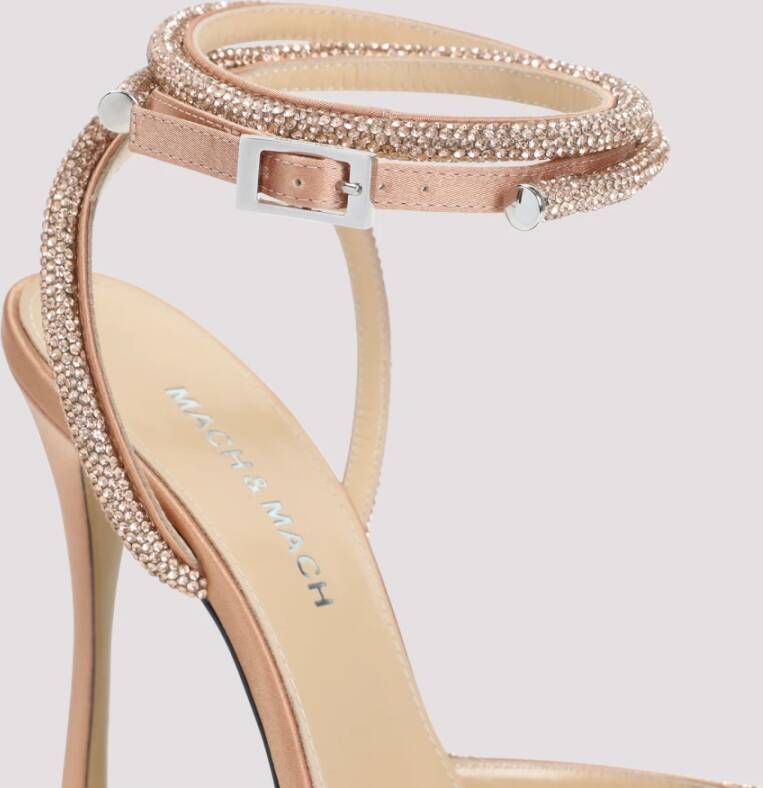 Mach & Mach Bruine Satijnen Pumps voor Vrouwen