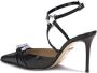 Mach & Mach Dubbele Hart Pumps met Strass Detail - Thumbnail 2