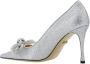 Mach & Mach Dubbele Strik Stiletto Pumps met Glitter Gray Dames - Thumbnail 3