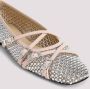 Mach&Mach Ballet Flats With Crystal Embellishment And Adjust in beige - Thumbnail 4