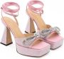 Mach & Mach Elegante Roze Leren Plateauschoenen Pink Dames - Thumbnail 4