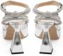 Mach & Mach Zilveren Leren Plateau Sleehakken Gray Dames - Thumbnail 2