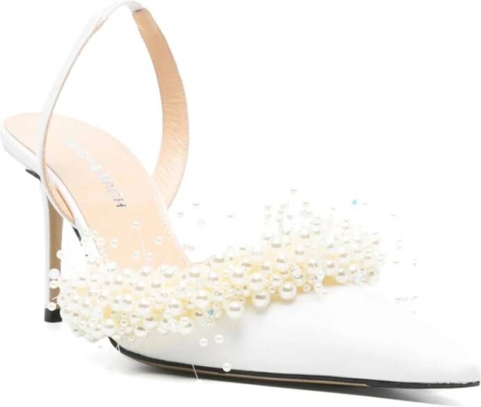 Mach & Mach Floating Pearl Slingback Pumps