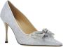 Mach & Mach Dubbele Strik Stiletto Pumps met Glitter Gray Dames - Thumbnail 6