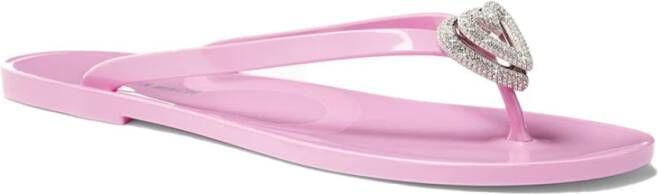 Mach & Mach Gum Pink Flip Flops Pink Dames