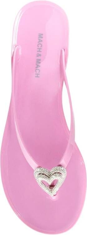 Mach & Mach Gum Pink Flip Flops Pink Dames