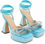Mach & Mach High Heel Sandals Blue Dames - Thumbnail 2