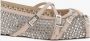 Mach&Mach Ballet Flats With Crystal Embellishment And Adjust in beige - Thumbnail 3