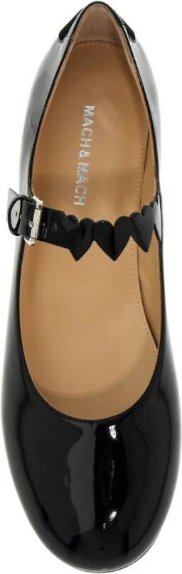 Mach & Mach Lakleren Mary Jane Ballerinas Black Dames