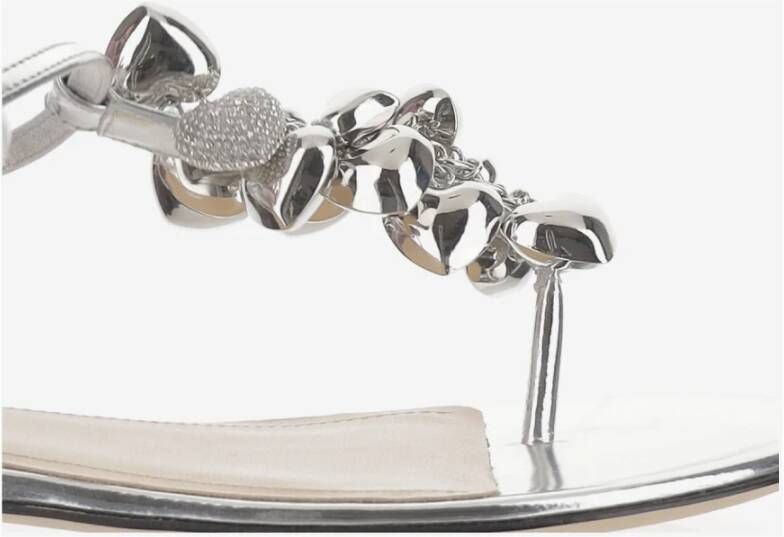 Mach & Mach Metallic Decoratie Leren Sandaal