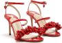 Mach & Mach Rode Leren Sandalen voor Vrouwen - Thumbnail 2