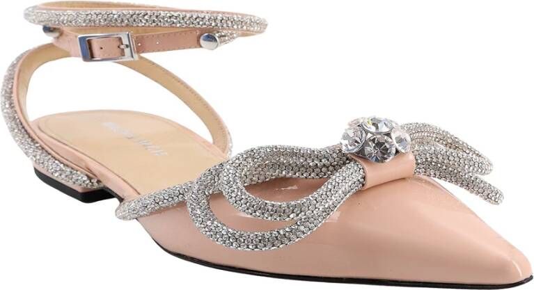 Mach & Mach Roze Ballerina Schoenen met Verstelbare Band en Juweel Detail Pink Dames