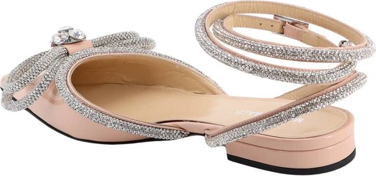 Mach & Mach Roze Ballerina Schoenen met Verstelbare Band en Juweel Detail Pink Dames