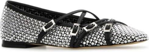 Mach & Mach Versierde stoffen ballerina's schoenen