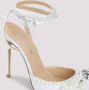 Mach & Mach Witte Zijden Pumps Elegante Hakken Beige Dames - Thumbnail 10