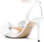 Mach & Mach Witte Satijnen Hoge Hak Sandalen White Dames - Thumbnail 3