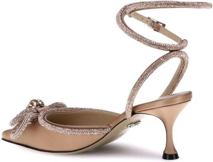 Mach & Mach Zijden pumps met strass strikken