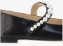 Mach & Mach Zwarte leren ballerina`s - Thumbnail 2