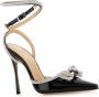 Mach & Mach Zwarte leren Dubbele Strik Pumps - Thumbnail 2