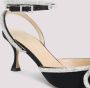 Mach & Mach Zwarte Zijden Strass Pumps Elegante Stijl - Thumbnail 2